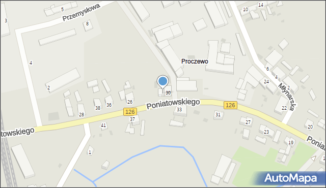Mieszkowice, Księcia Józefa Poniatowskiego, 32, mapa Mieszkowice