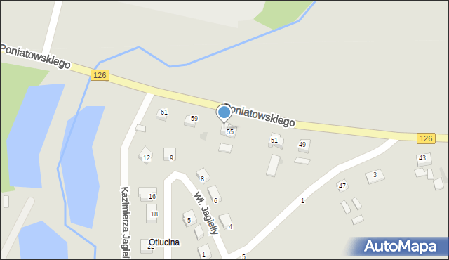 Mieszkowice, Księcia Józefa Poniatowskiego, 57, mapa Mieszkowice