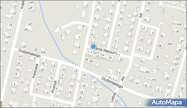 Mława, Księcia Maciusia I, 6, mapa Mława