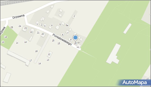 Nurzec-Stacja, Księcia Józefa Poniatowskiego, 10, mapa Nurzec-Stacja