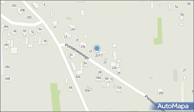 Opatówek, Księcia Józefa Poniatowskiego, 21, mapa Opatówek