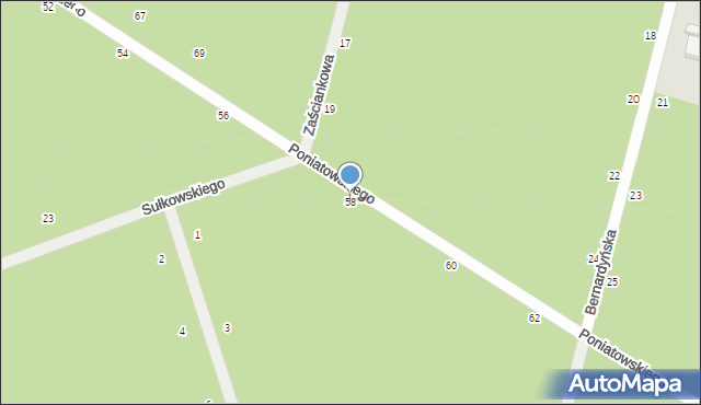 Otwock, Księcia Józefa Poniatowskiego, 58, mapa Otwock