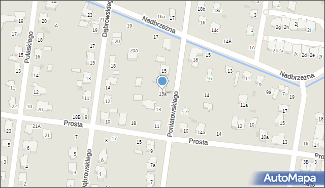 Ożarów Mazowiecki, Księcia Józefa Poniatowskiego, 13a, mapa Ożarów Mazowiecki