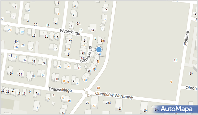 Ożarów Mazowiecki, Księcia Józefa Poniatowskiego, 3k, mapa Ożarów Mazowiecki