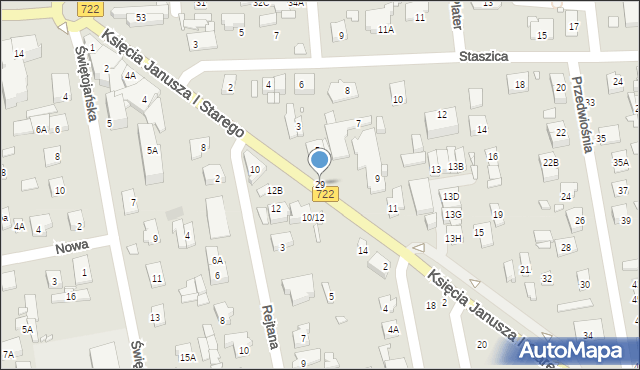 Piaseczno, Księcia Janusza I Starego, 29, mapa Piaseczno