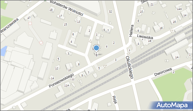 Piastów, Księcia Józefa Poniatowskiego, 6, mapa Piastów