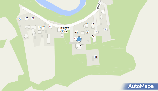 Pomiechówek, Księża Góra, 11A, mapa Pomiechówek