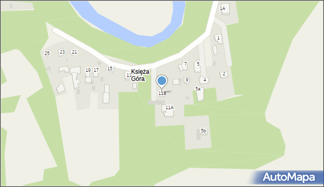 Pomiechówek, Księża Góra, 11B, mapa Pomiechówek