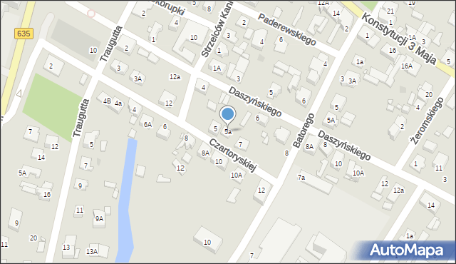 Radzymin, Księżnej Czartoryskiej Eleonory, 5a, mapa Radzymin