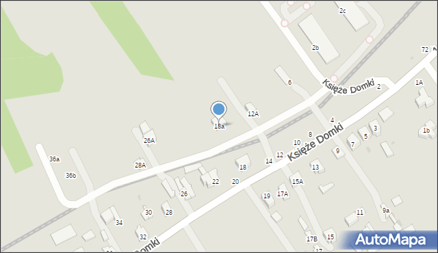 Rawa Mazowiecka, Księże Domki, 18a, mapa Rawa Mazowiecka