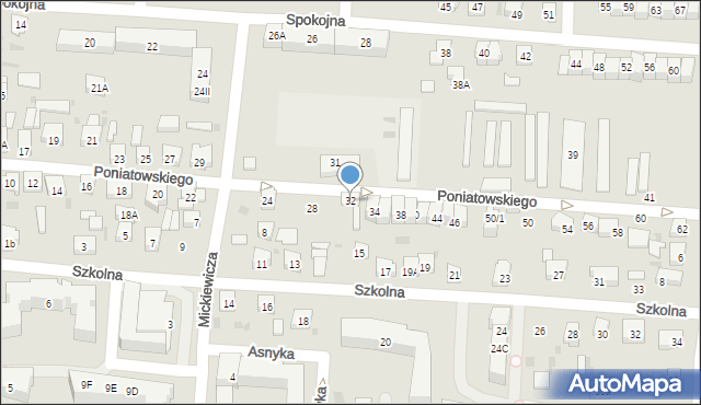 Reda, Księcia Józefa Poniatowskiego, 32, mapa Reda