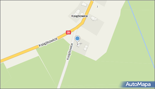 Rogalice, Książkowice, 4, mapa Rogalice