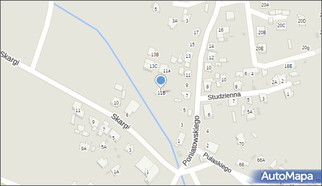 Ruda Śląska, Księcia Józefa Poniatowskiego, 11B, mapa Rudy Śląskiej