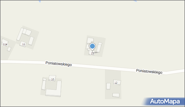 Ryńsk, Księcia Józefa Poniatowskiego, 13, mapa Ryńsk