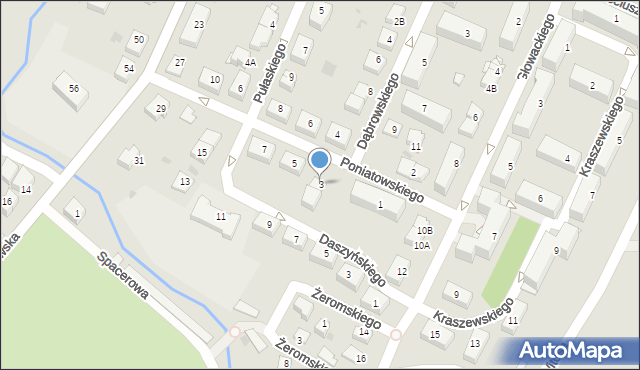 Skawina, Księcia Józefa Poniatowskiego, 3, mapa Skawina