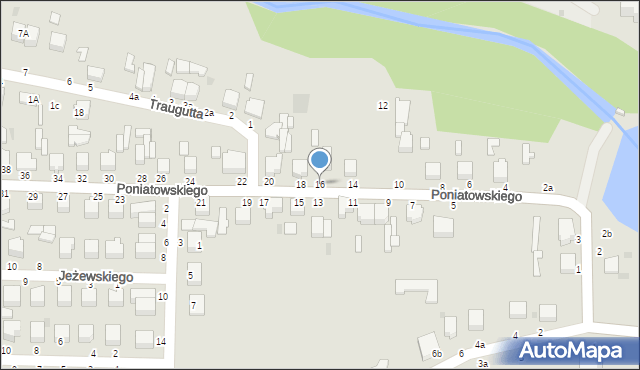 Skierniewice, Księcia Józefa Poniatowskiego, 16, mapa Skierniewic