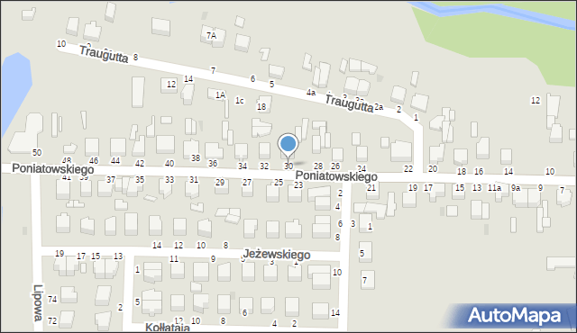 Skierniewice, Księcia Józefa Poniatowskiego, 30, mapa Skierniewic