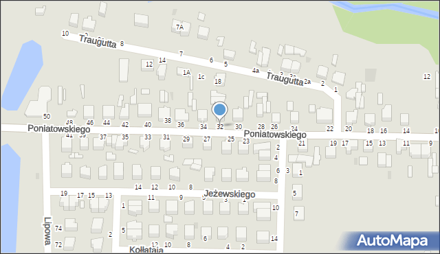 Skierniewice, Księcia Józefa Poniatowskiego, 32, mapa Skierniewic