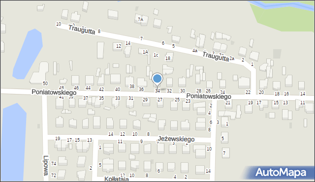 Skierniewice, Księcia Józefa Poniatowskiego, 34, mapa Skierniewic