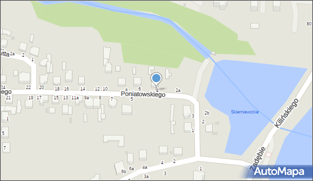Skierniewice, Księcia Józefa Poniatowskiego, 4, mapa Skierniewic