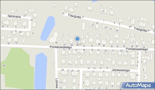 Skierniewice, Księcia Józefa Poniatowskiego, 44, mapa Skierniewic