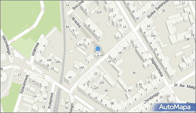 Świdnica, Księcia Bolka Świdnickiego, 5, mapa Świdnicy