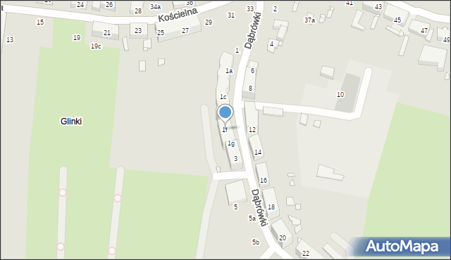 Szczecin, Księżnej Dąbrówki, 1f, mapa Szczecina