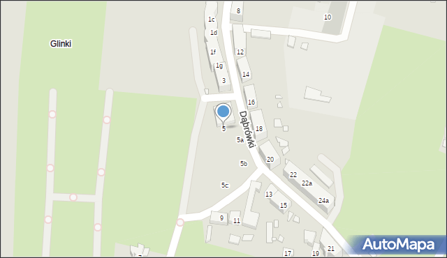 Szczecin, Księżnej Dąbrówki, 5, mapa Szczecina