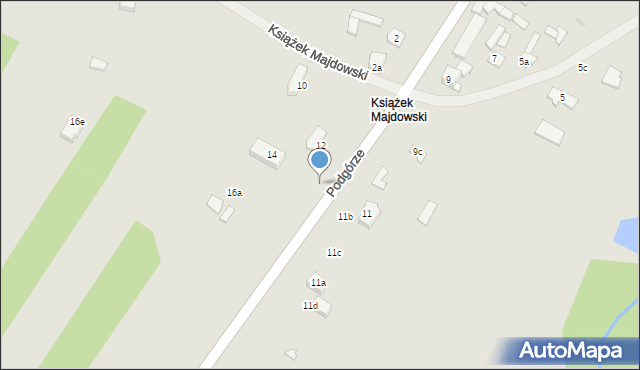 Szydłowiec, Książek Majdowski, 14, mapa Szydłowiec