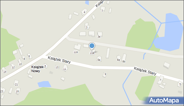 Szydłowiec, Książek Nowy, 11a, mapa Szydłowiec