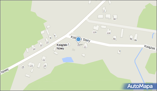 Szydłowiec, Książek Nowy, 13, mapa Szydłowiec