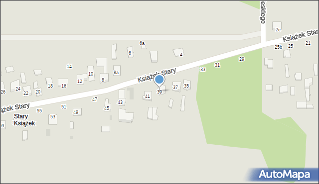 Szydłowiec, Książek Stary, 39, mapa Szydłowiec