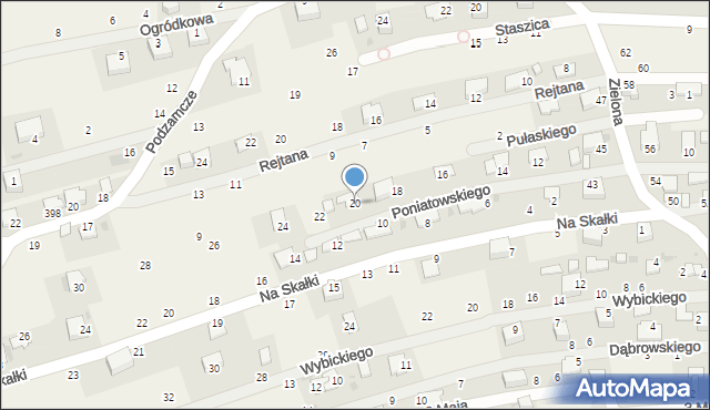 Tenczynek, Księcia Józefa Poniatowskiego, 20, mapa Tenczynek