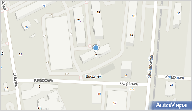 Warszawa, Książkowa, 7, mapa Warszawy
