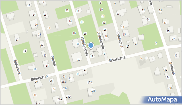 Wierzchowisko, Księżycowa, 19A, mapa Wierzchowisko