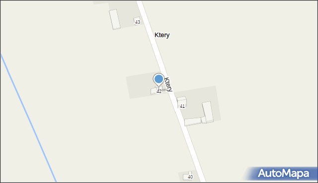 Ktery, Ktery, 42, mapa Ktery