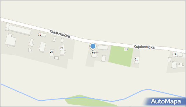 Biadacz, Kujakowicka, 25, mapa Biadacz