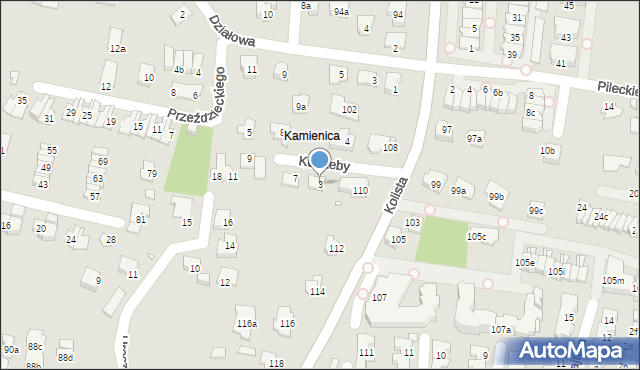 Bielsko-Biała, Kutrzeby Tadeusza, gen., 3, mapa Bielsko-Białej