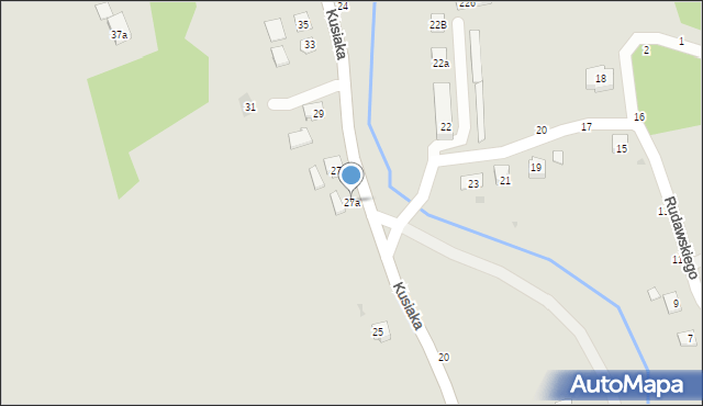 Bircza, Kusiaka, mjr., 27a, mapa Bircza