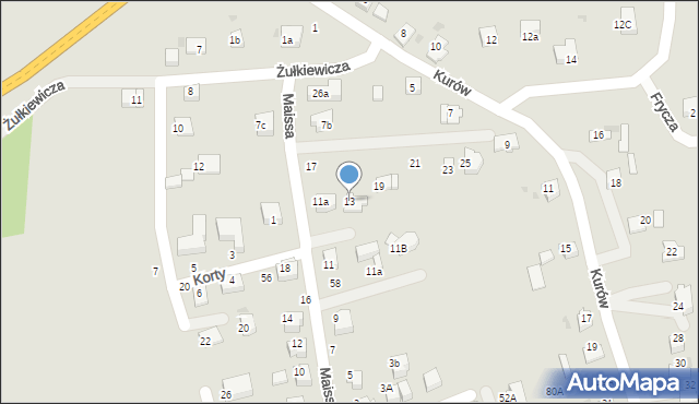 Bochnia, Kurów, 13, mapa Bochni