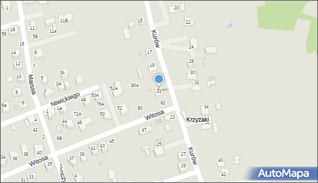 Bochnia, Kurów, 21, mapa Bochni