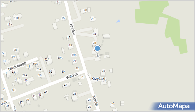 Bochnia, Kurów, 32, mapa Bochni