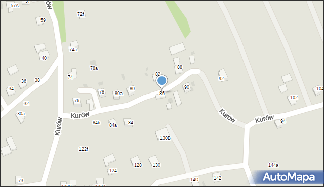 Bochnia, Kurów, 86, mapa Bochni