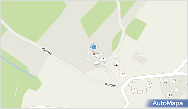 Bochnia, Kurów, 99, mapa Bochni