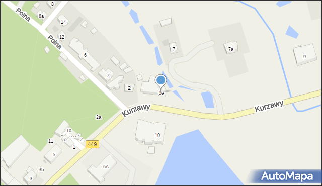 Brzeziny, Kurzawy Józefa, ks., 5a, mapa Brzeziny