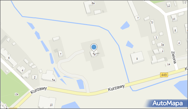 Brzeziny, Kurzawy Józefa, ks., 7a, mapa Brzeziny