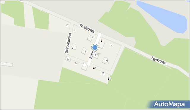 Czapury, Kurkowa, 3, mapa Czapury