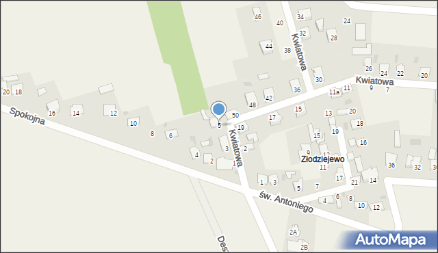 Czerniewice, Kujawska, 5, mapa Czerniewice