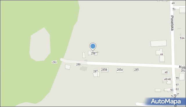 Częstochowa, Kusocińskiego Janusza, 256, mapa Częstochowy
