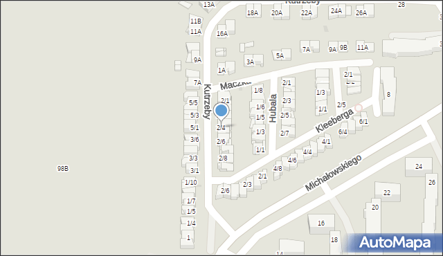 Częstochowa, Kutrzeby Tadeusza, gen., 2/4, mapa Częstochowy